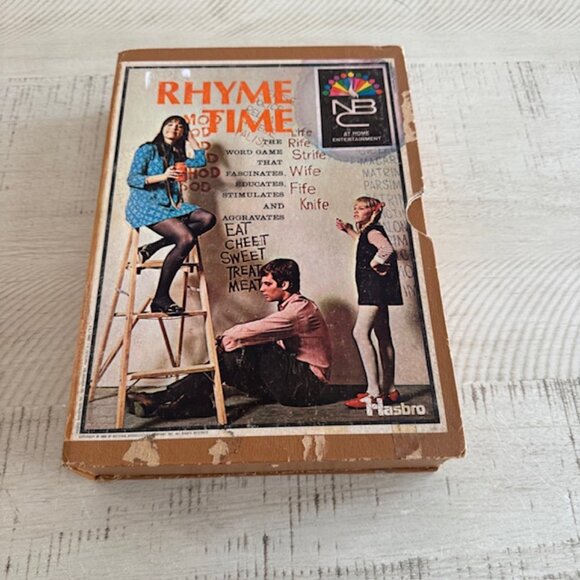 Vintage 1969 Hasbro NBC At Home Entertainment Rhyme Time - Picture 1 of 9